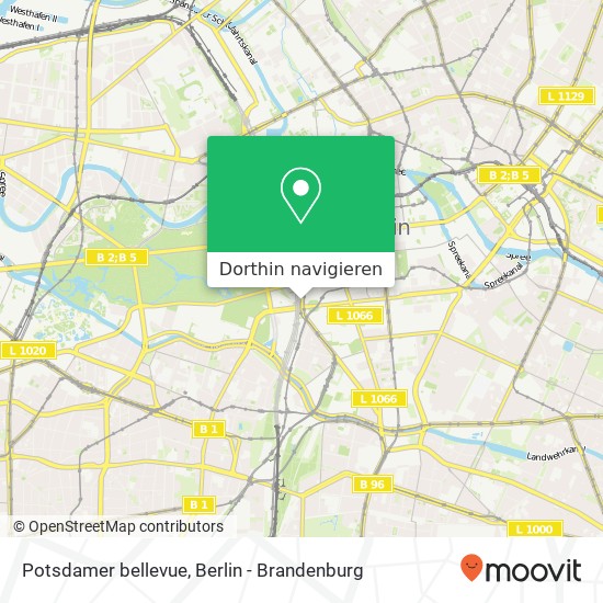 Potsdamer bellevue, Mitte, 10117 Berlin Karte