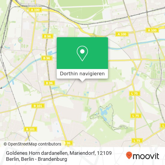 Goldenes Horn dardanellen, Mariendorf, 12109 Berlin Karte