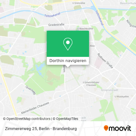 Zimmererweg 25 Karte