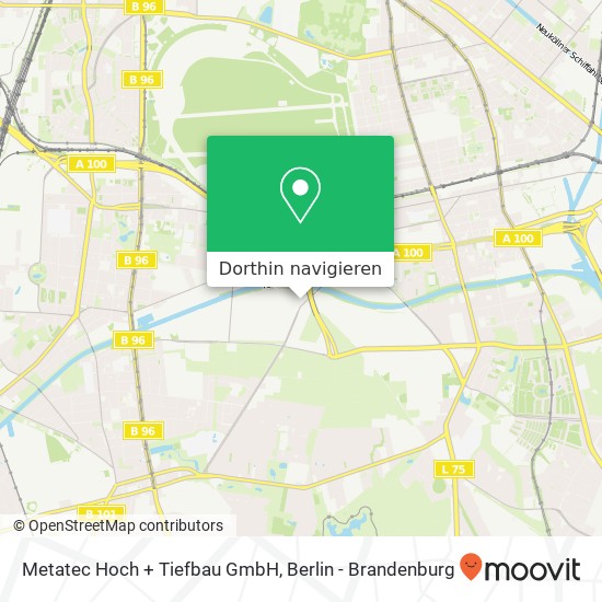 Metatec Hoch + Tiefbau GmbH Karte