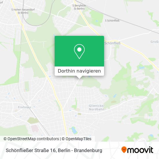 Schönfließer Straße 16 Karte