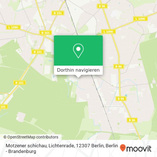 Motzener schichau, Lichtenrade, 12307 Berlin Karte