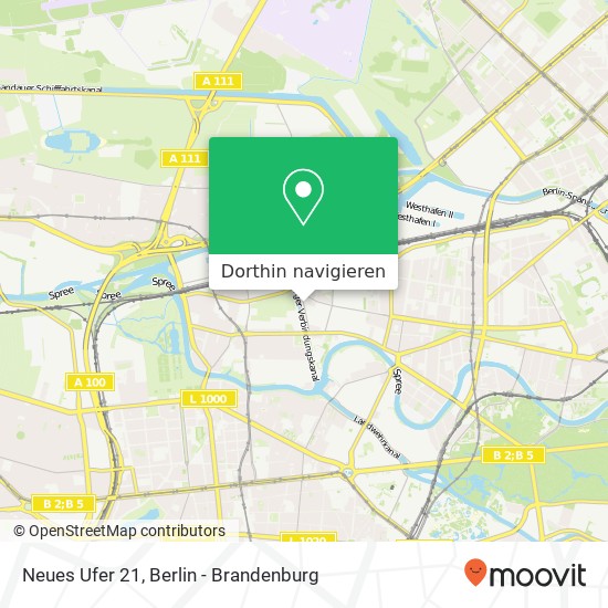 Neues Ufer 21, Moabit, 10553 Berlin Karte