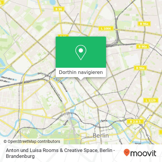 Anton und Luisa Rooms & Creative Space Karte