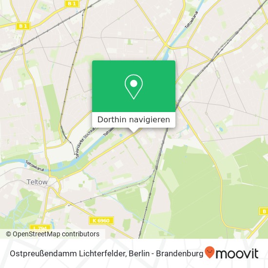Ostpreußendamm Lichterfelder, 14513 Teltow Karte