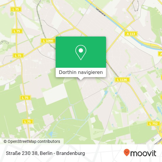 Straße 230 38, Rudow, 12355 Berlin Karte