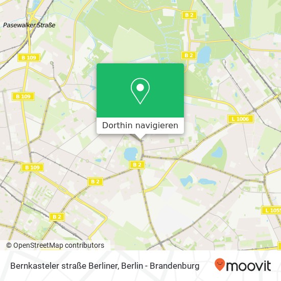 Bernkasteler straße Berliner, Weißensee, 13088 Berlin Karte