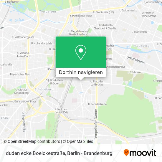 duden ecke Boelckestraße Karte