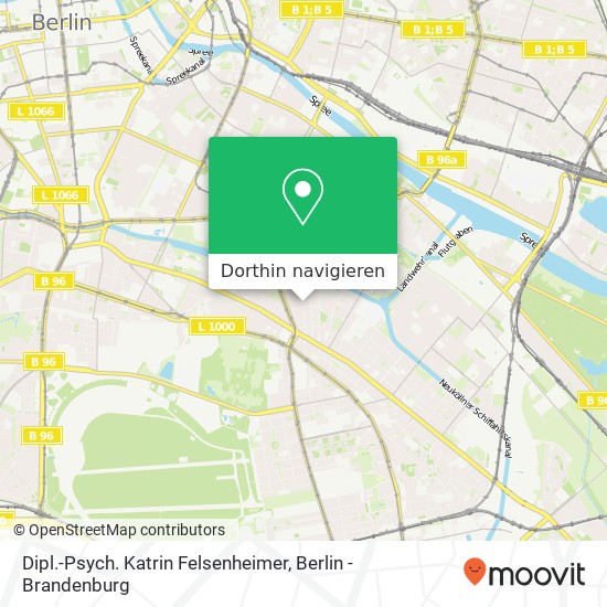 Dipl.-Psych. Katrin Felsenheimer, Hobrechtstraße 25 Karte