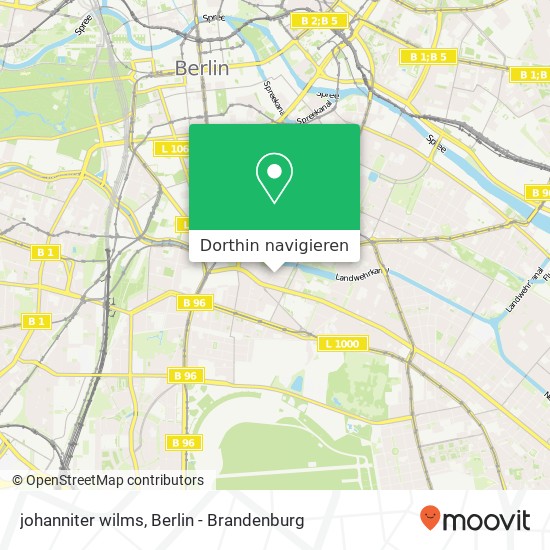 johanniter wilms, Kreuzberg, 10961 Berlin Karte