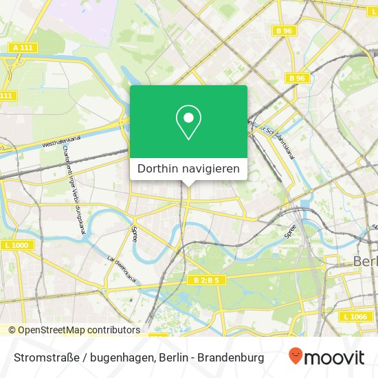 Stromstraße / bugenhagen, Moabit, 10551 Berlin Karte