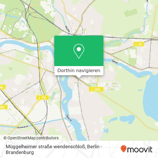 Müggelheimer straße wendenschloß, Köpenick, 12555 Berlin Karte