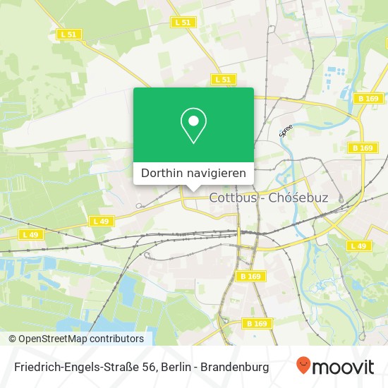 Friedrich-Engels-Straße 56, 03046 Cottbus Karte