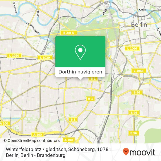 Winterfeldtplatz / gleditsch, Schöneberg, 10781 Berlin Karte