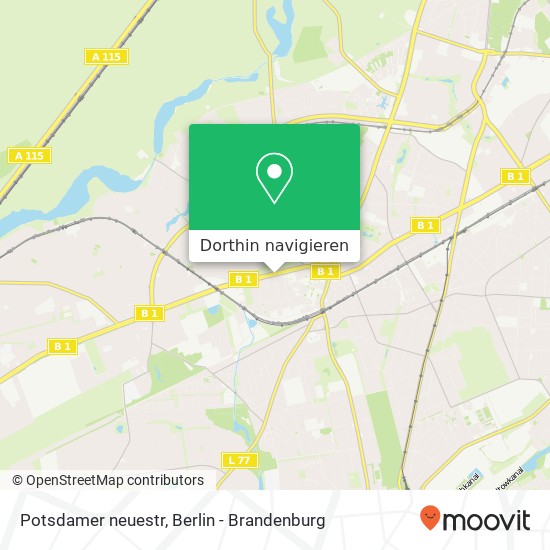 Potsdamer neuestr, Zehlendorf, 14163 Berlin Karte