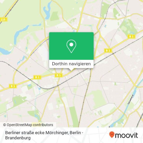 Berliner straße ecke Mörchinger, Zehlendorf, 14169 Berlin Karte