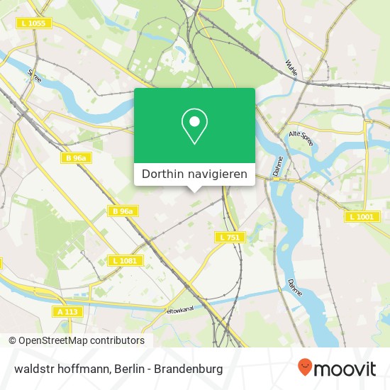 waldstr hoffmann, Adlershof, 12489 Berlin Karte