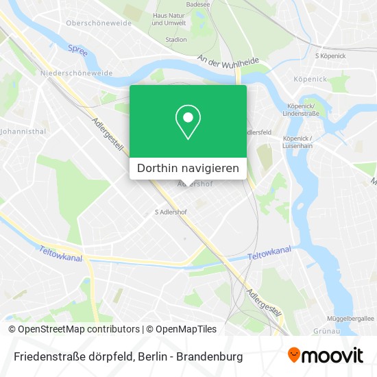 Friedenstraße dörpfeld Karte