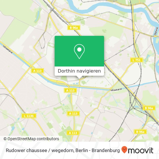 Rudower chaussee / wegedorn, Adlershof, 12489 Berlin Karte