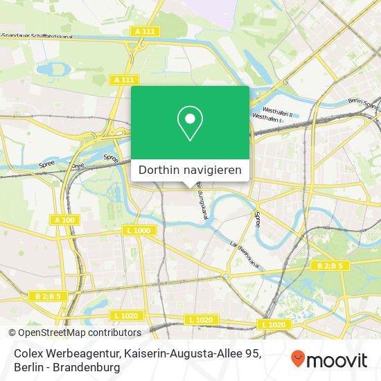 Colex Werbeagentur, Kaiserin-Augusta-Allee 95 Karte