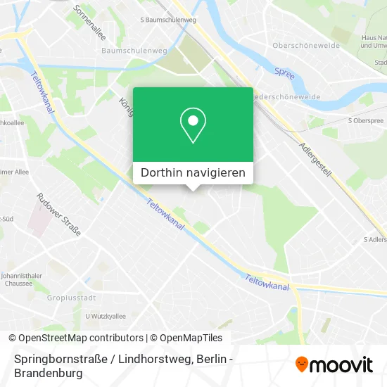Springbornstraße / Lindhorstweg Karte