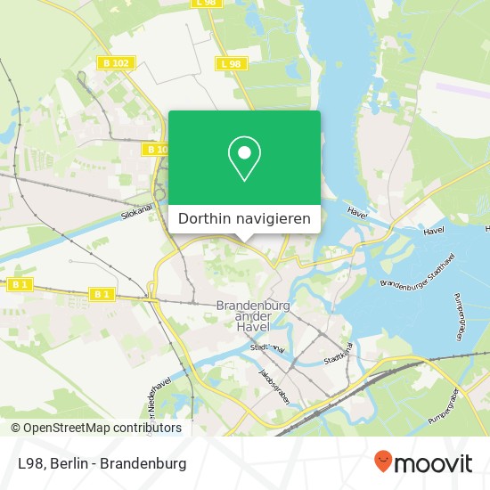 L98, 14770 Brandenburg an der Havel Karte