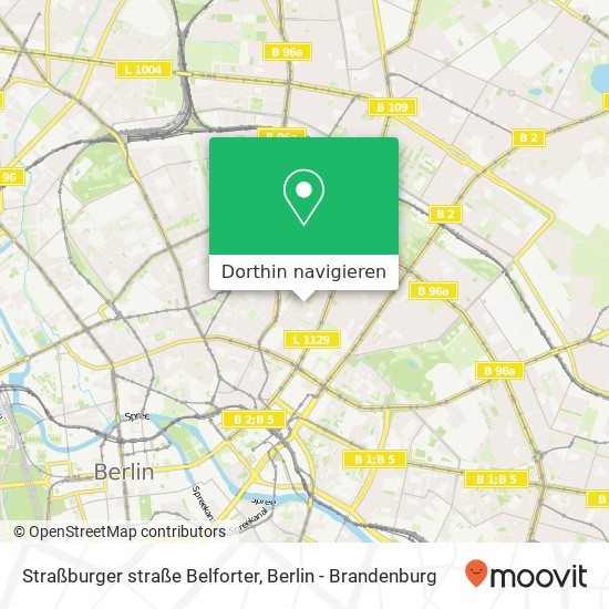 Straßburger straße Belforter, Prenzlauer Berg, 10405 Berlin Karte