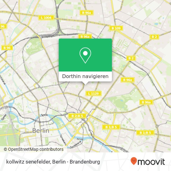 kollwitz senefelder, Prenzlauer Berg, 10405 Berlin Karte