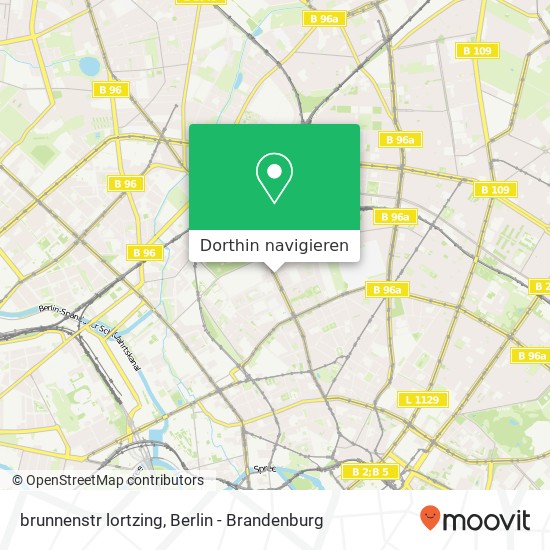 brunnenstr lortzing, Gesundbrunnen, 13355 Berlin Karte