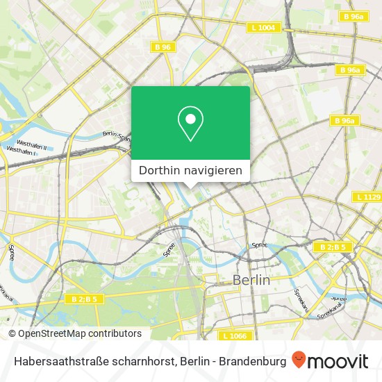 Habersaathstraße scharnhorst, Mitte, 10115 Berlin Karte