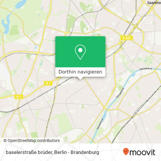 baselerstraße brüder, Lichterfelde, 12205 Berlin Karte