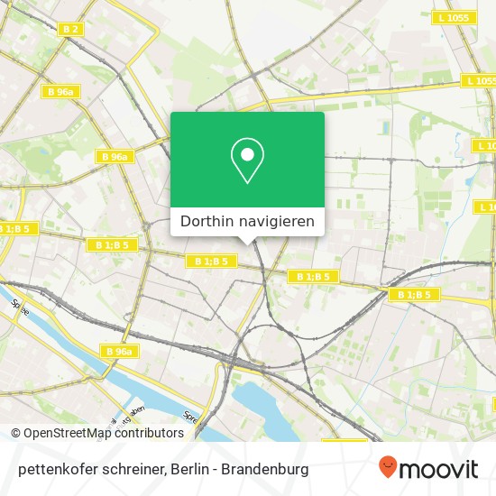 pettenkofer schreiner, Friedrichshain, 10247 Berlin Karte