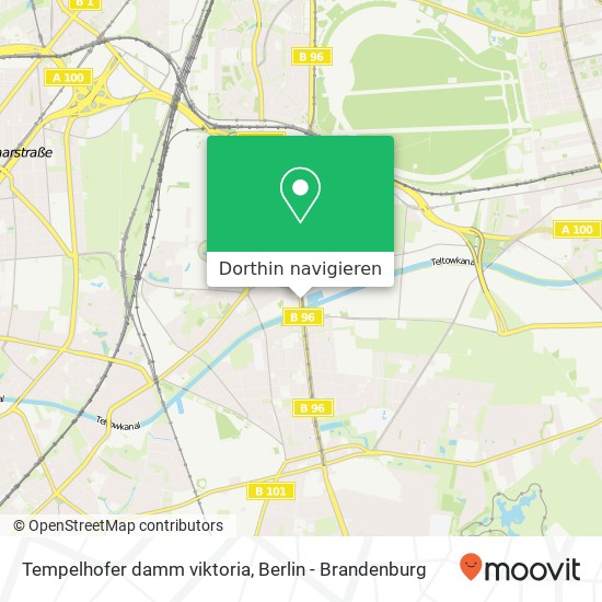 Tempelhofer damm viktoria, Tempelhof, 12105 Berlin Karte