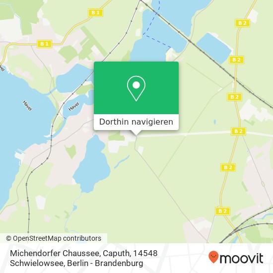 Michendorfer Chaussee, Caputh, 14548 Schwielowsee Karte