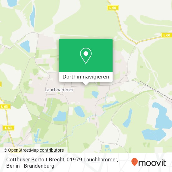 Cottbuser Bertolt Brecht, 01979 Lauchhammer Karte