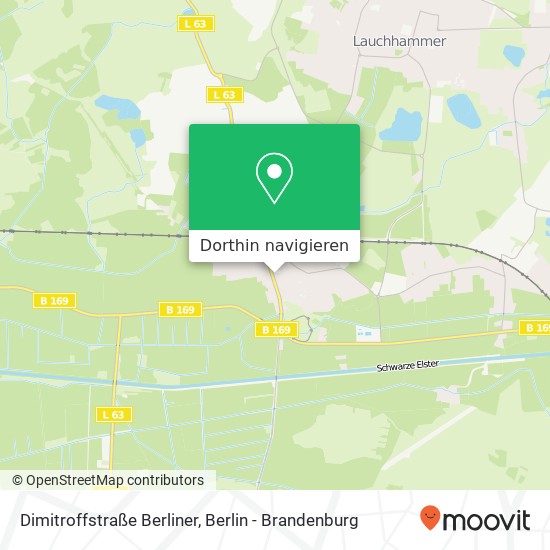 Dimitroffstraße Berliner, 01979 Lauchhammer Karte