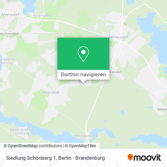 Siedlung Schönberg 1 Karte