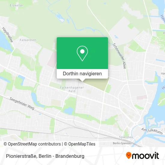 Pionierstraße Karte
