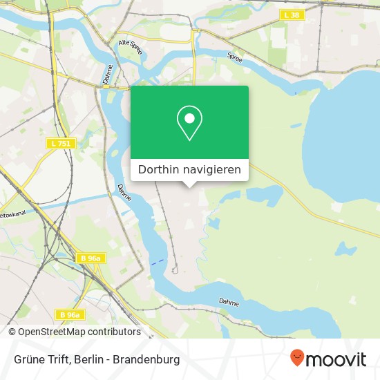 Grüne Trift, Köpenick, 12557 Berlin Karte