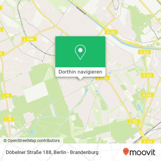 Döbelner Straße 188, Rudow, 12355 Berlin Karte