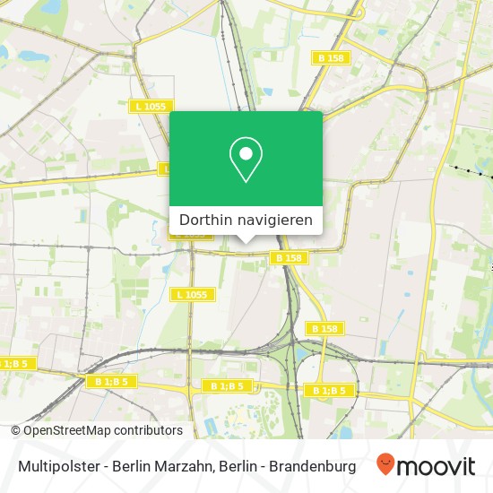 Multipolster - Berlin Marzahn, Allee der Kosmonauten 33 Karte