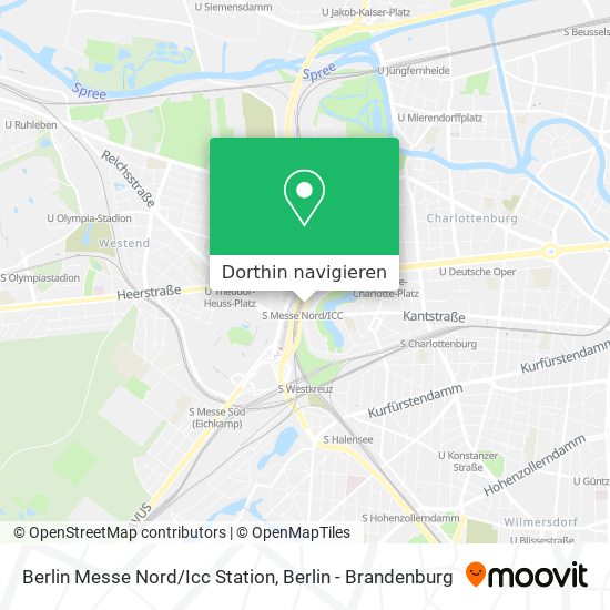 Berlin Messe Nord/Icc Station Karte