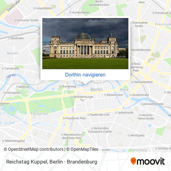 Reichstag Kuppel Karte