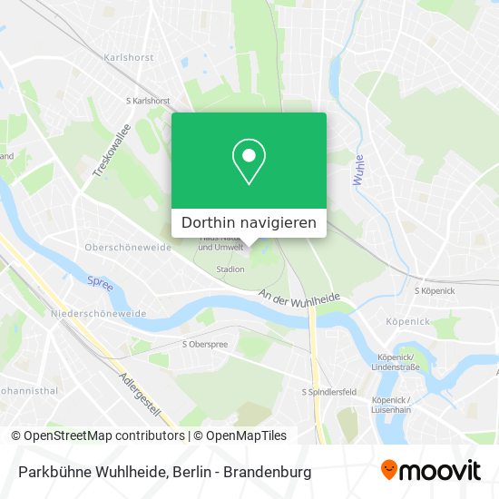 Parkbühne Wuhlheide Karte