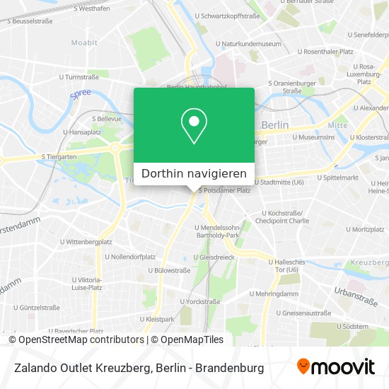 Zalando Outlet Kreuzberg Karte