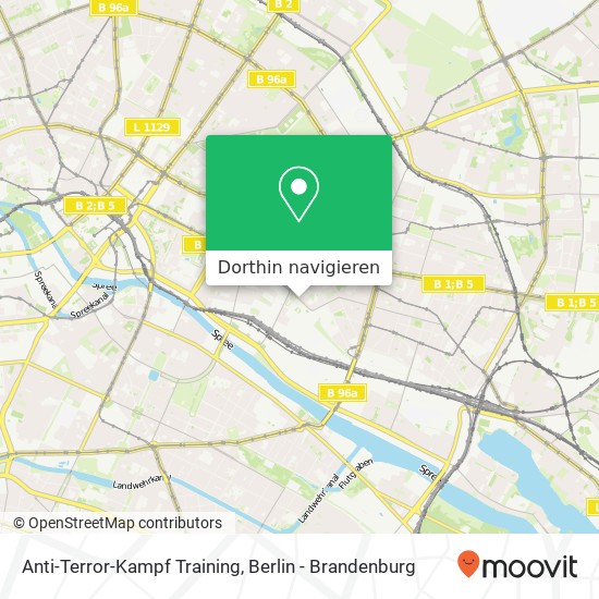 Anti-Terror-Kampf Training, Rüdersdorfer Straße Karte