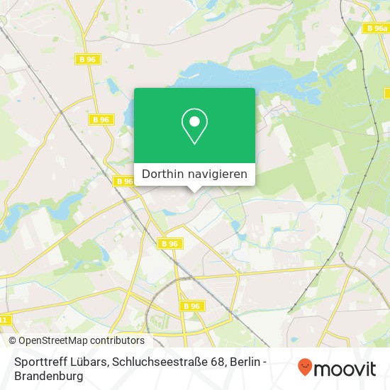 Sporttreff Lübars, Schluchseestraße 68 Karte