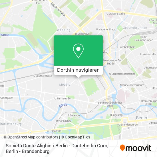 Società Dante Alighieri Berlin - Danteberlin.Com Karte