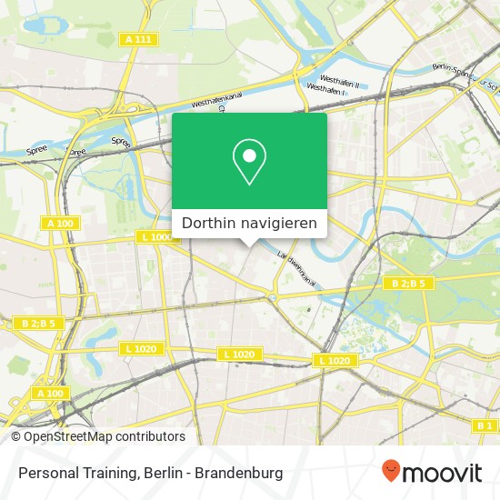 Personal Training, Cauerstraße Karte