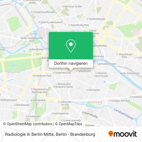 Radiologie in Berlin-Mitte Karte